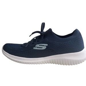 Skechers Navy Blue Knit Sneakers